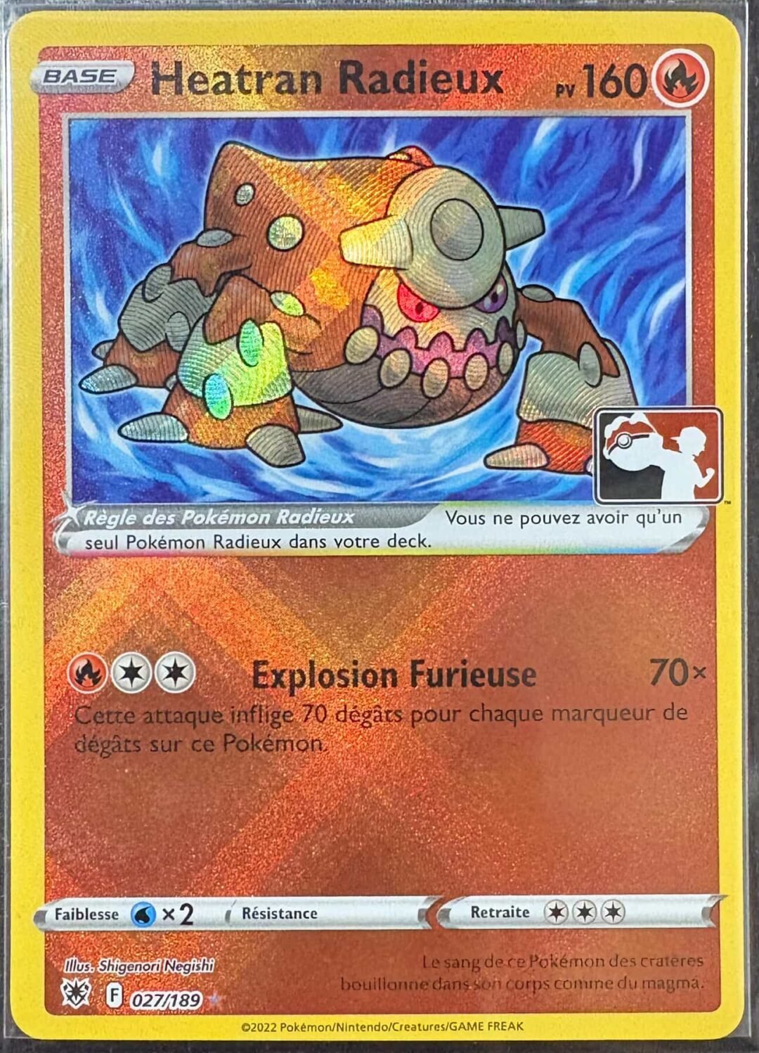 Heatran Radieux Stamp Play! (ASR 027)