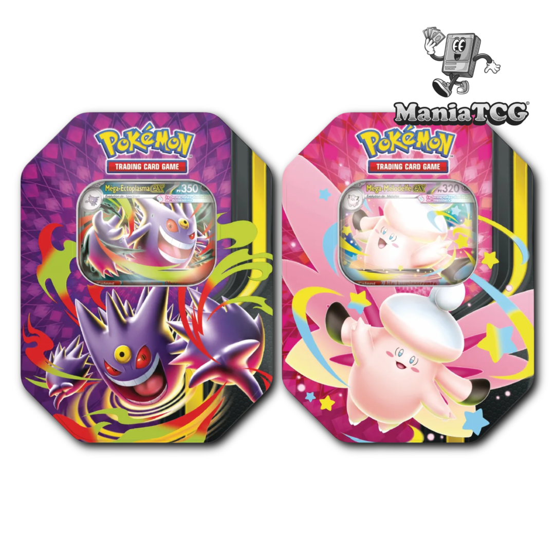 Boîte Pokébox Méga-Évolution - Méga Ectoplasma et Méga Mélodelfe (1x boîte aléatoire)