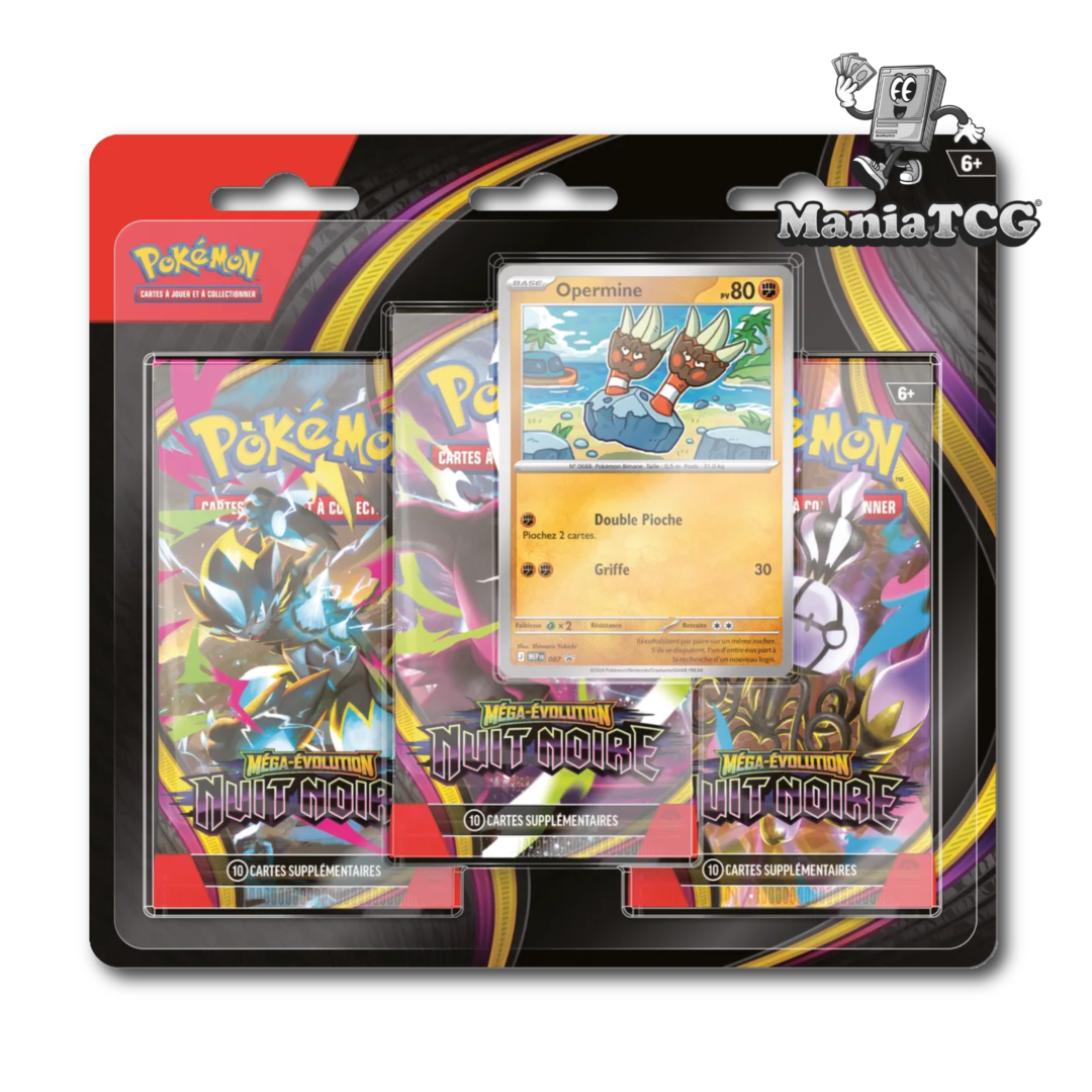Tripack Pokémon Nuit Noire ME5 – français