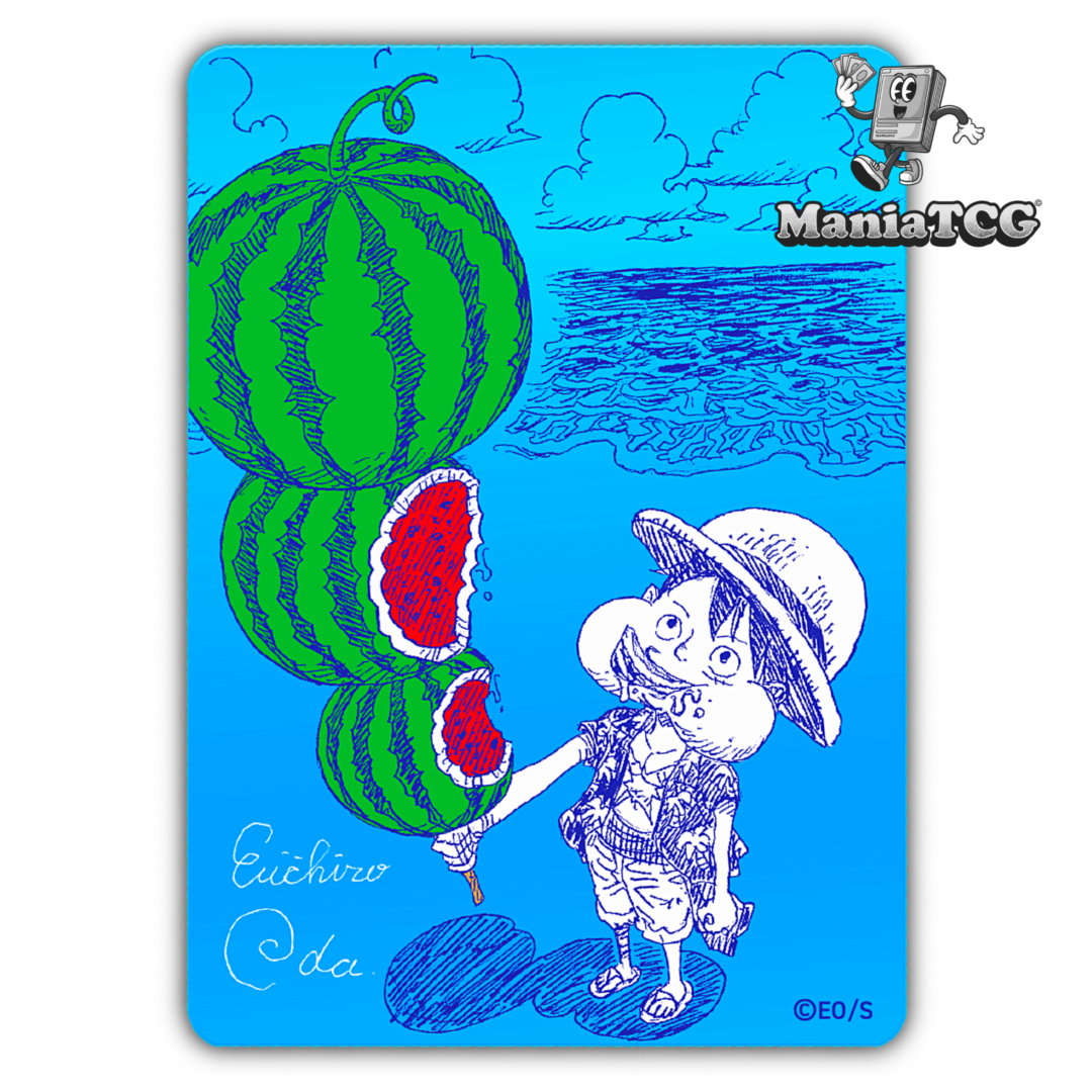 Carte PROMO One Piece Luffy NATSUMICO signée Eichiro Oda