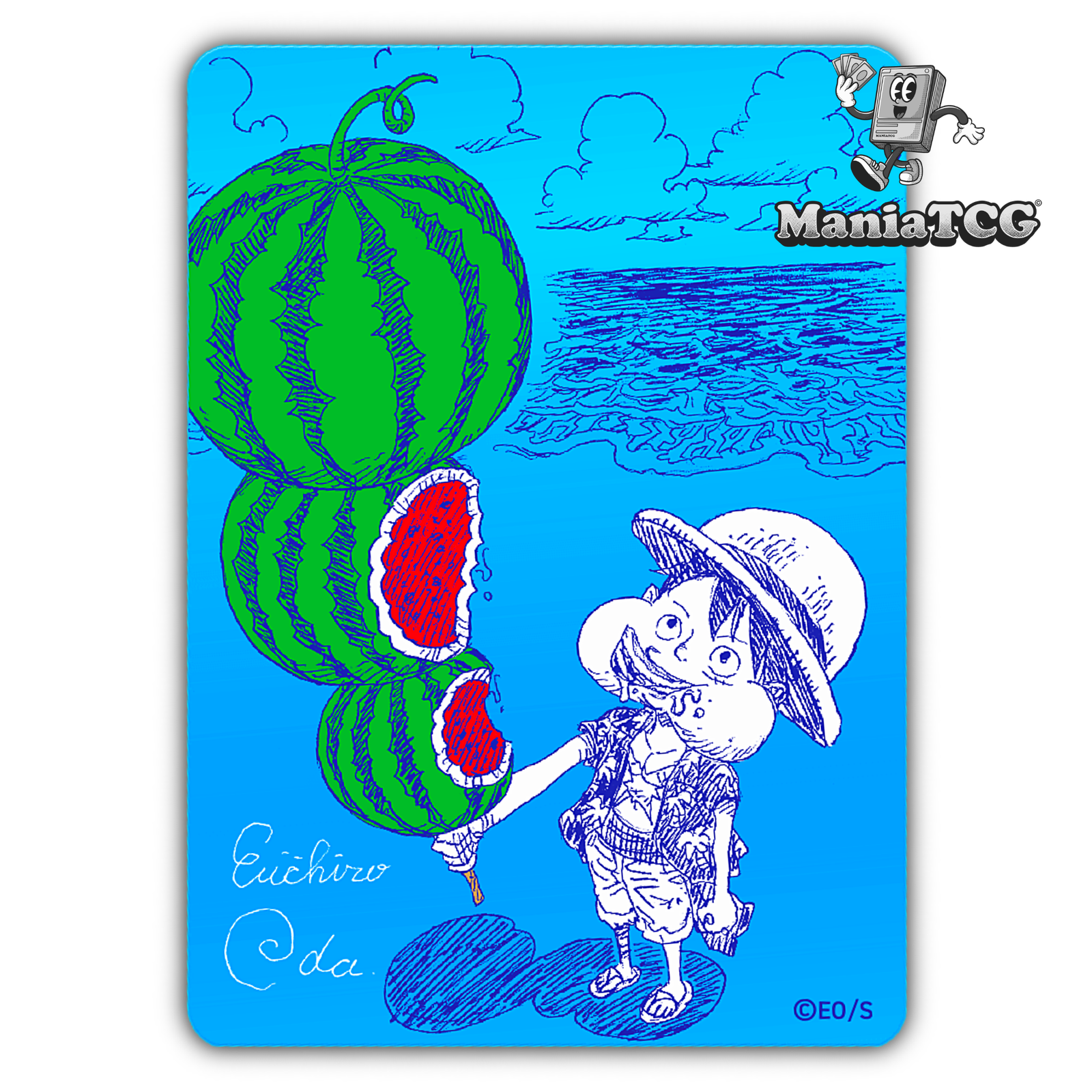 Carte PROMO One Piece Luffy NATSUMICO signée Eichiro Oda
