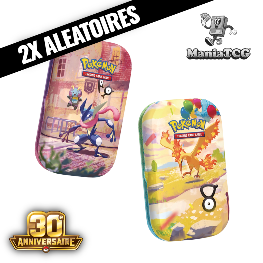 2x Mini-Boîtes Pokémon de 2 boosters 30e Anniversaire - 30 Ans Français (ALÉATOIRE)