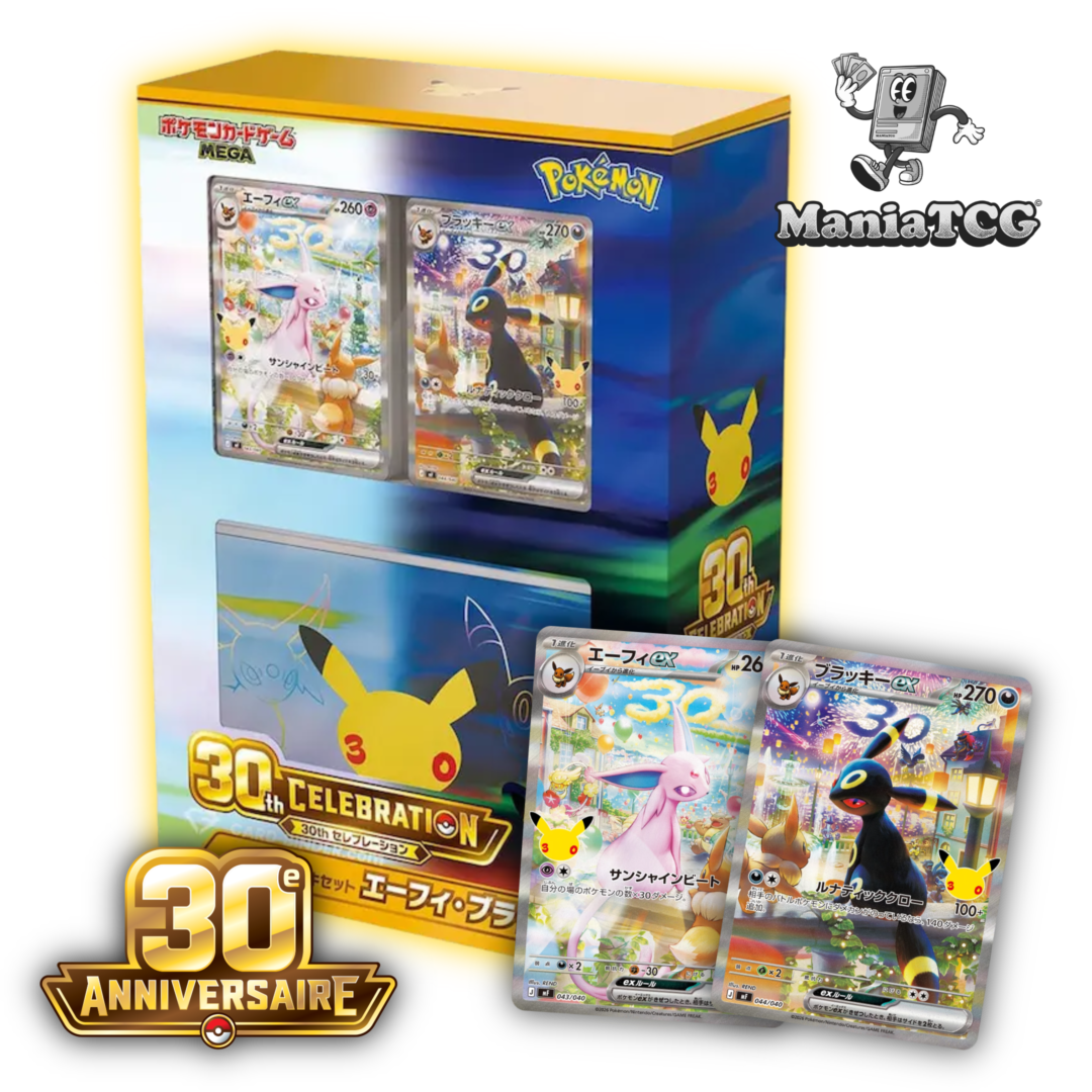 Pokémon 30th Celebration Premium Deck Set Espeon & Umbreon