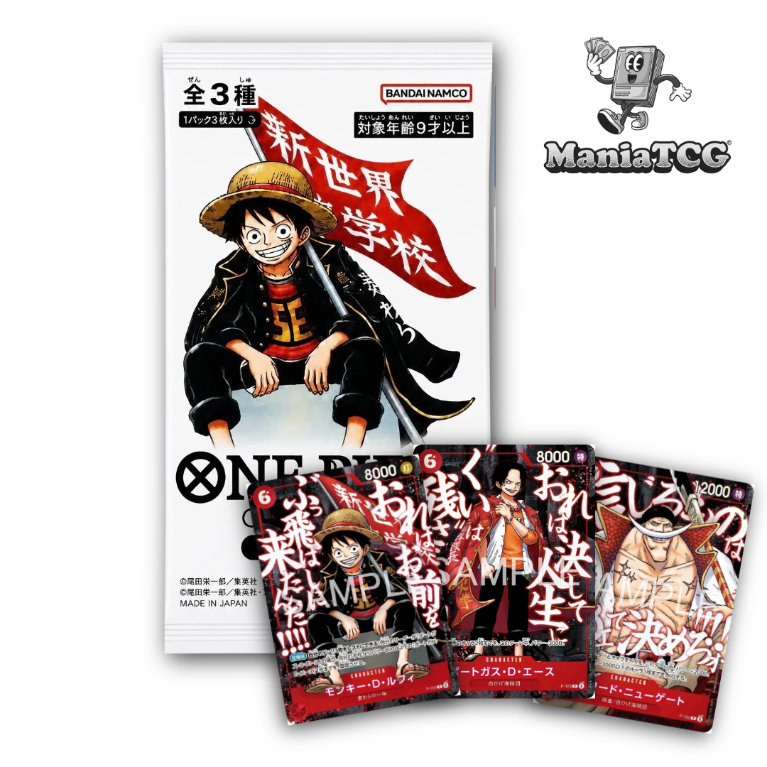 One Piece Top Strongest Pack Saikyo Jump 2026 japonais cartes promotionnelles Luffy Ace Barbe Blanche