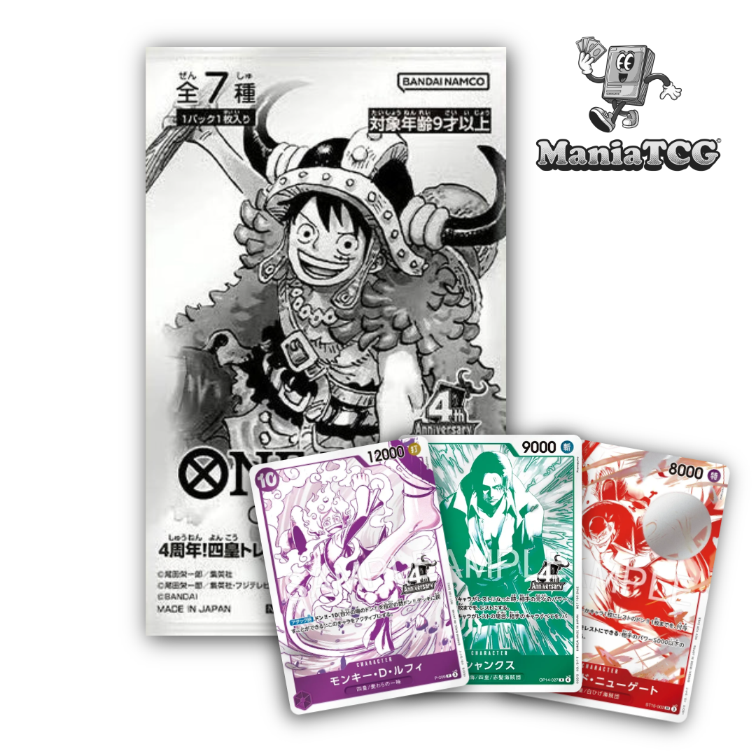 One Piece 4th Anniversary Four Emperors Treasure Hunt Campaign Pack japonais